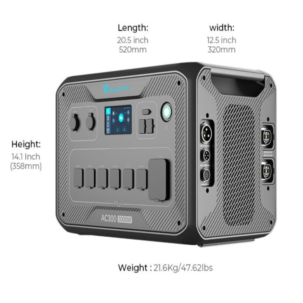 BLUETTI AC300 Inverter Module Generator 3,000W (Requires B300 to Work)