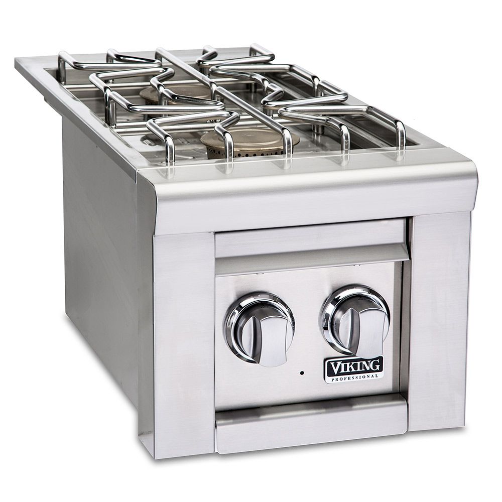 Viking 5 Series 13-Inch Stainless Steel Built-In Double Side Burner