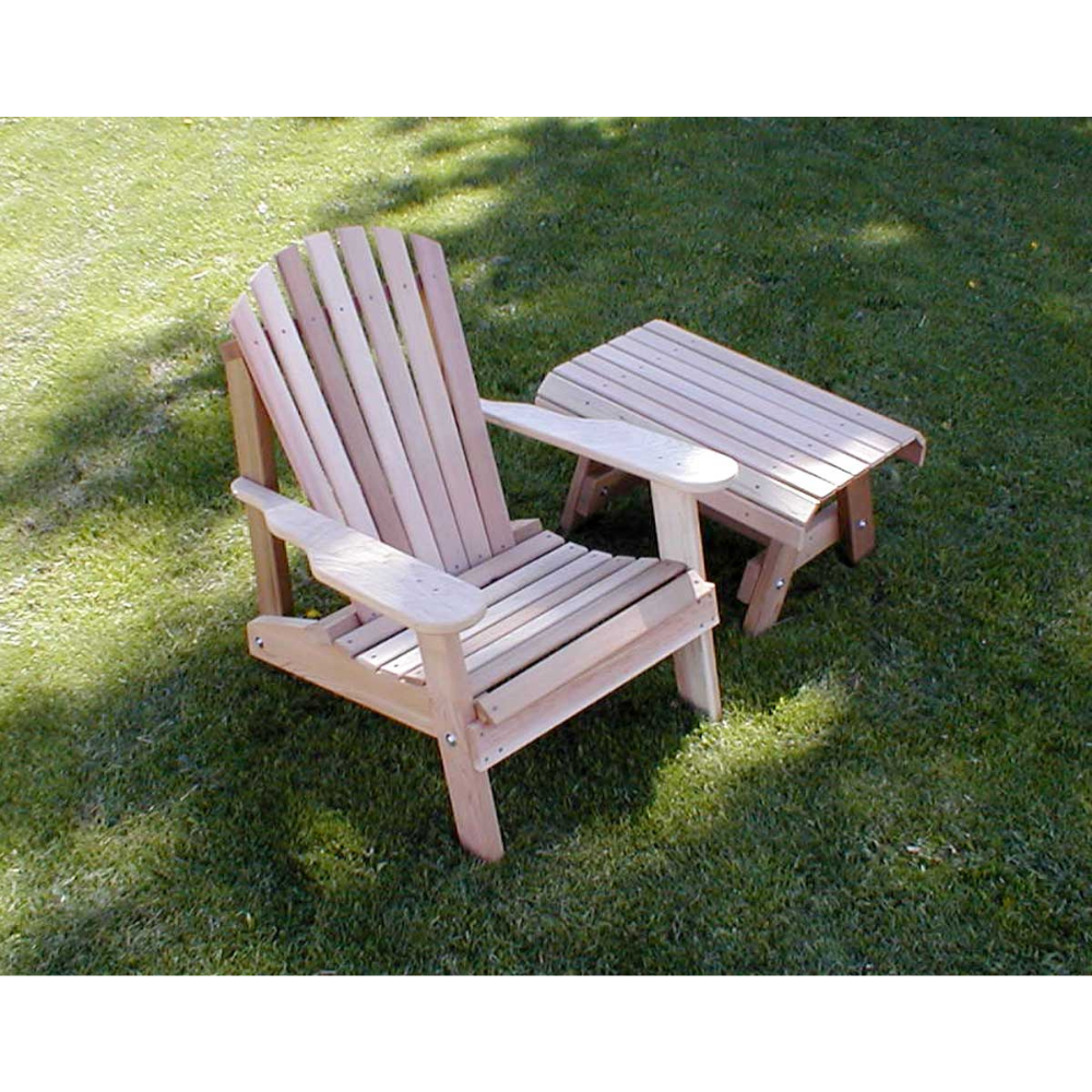 Creekvine Designs Cedar American Forest Adirondack Chair & Table Set