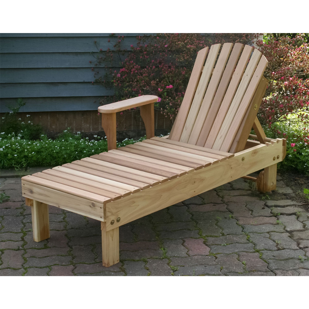 Creekvine Designs Cedar American Forest Chaise Lounge