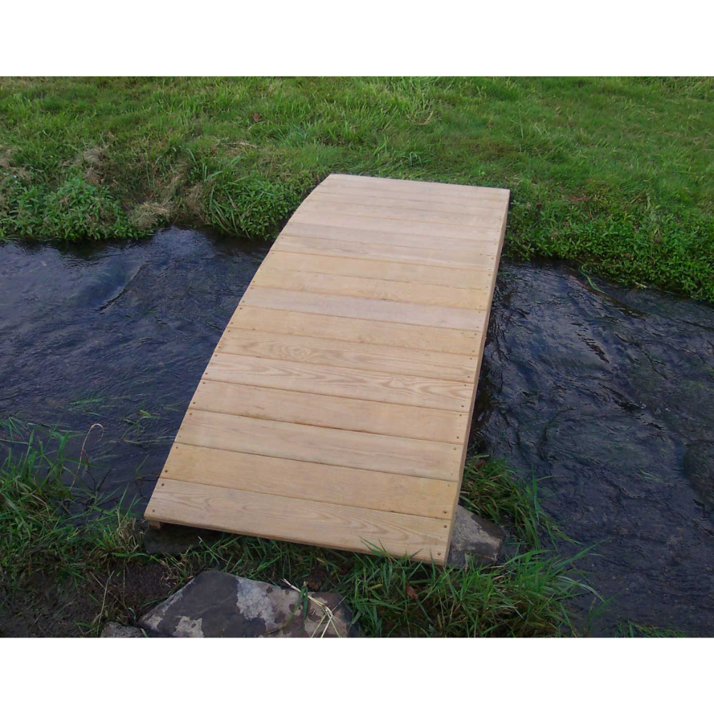 Creekvine Designs Treated Pine Plank Garden Bridge