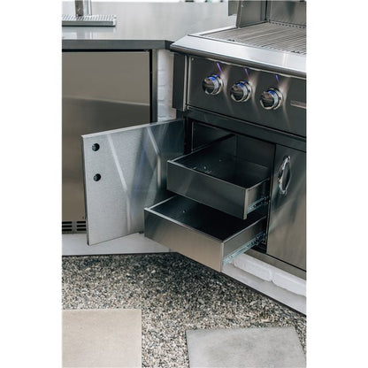 TrueFlame 36-Inch 2-Drawer Dry Storage Pantry & Access Door Combo (TF-DP-36AC)