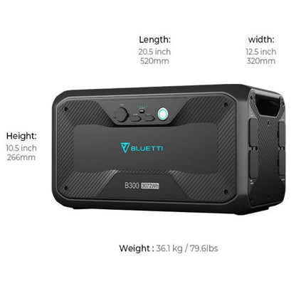BLUETTI B300 Expansion Battery 3072Wh