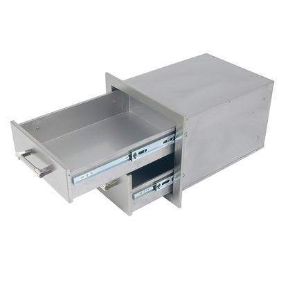 Alfresco 17-Inch Two Tier Storage Drawers - AXE-2DR-SC