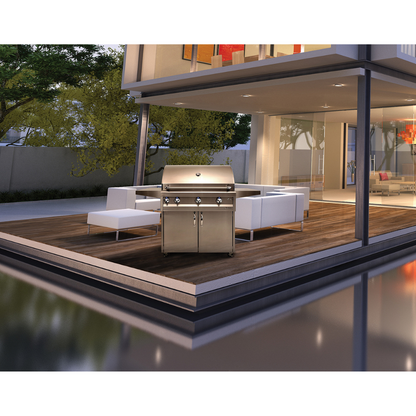 Artisan 32-Inch 3-Burner Professional Freestanding Gas Grill With Rotisserie & Light (ARTP-32C-NG/LP)