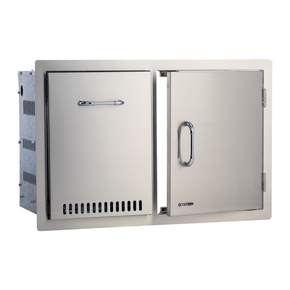 Bull Grills Stainless Steel Access Door & Propane Drawer Combo (65784)