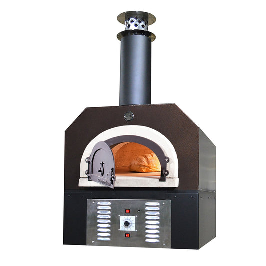 Chicago Brick Oven 750 Countertop Hybrid Gas & Wood Fired Pizza Oven with Skirt