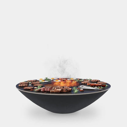 Arteflame Classic 40" Black Label - Fire Bowl With Cooktop