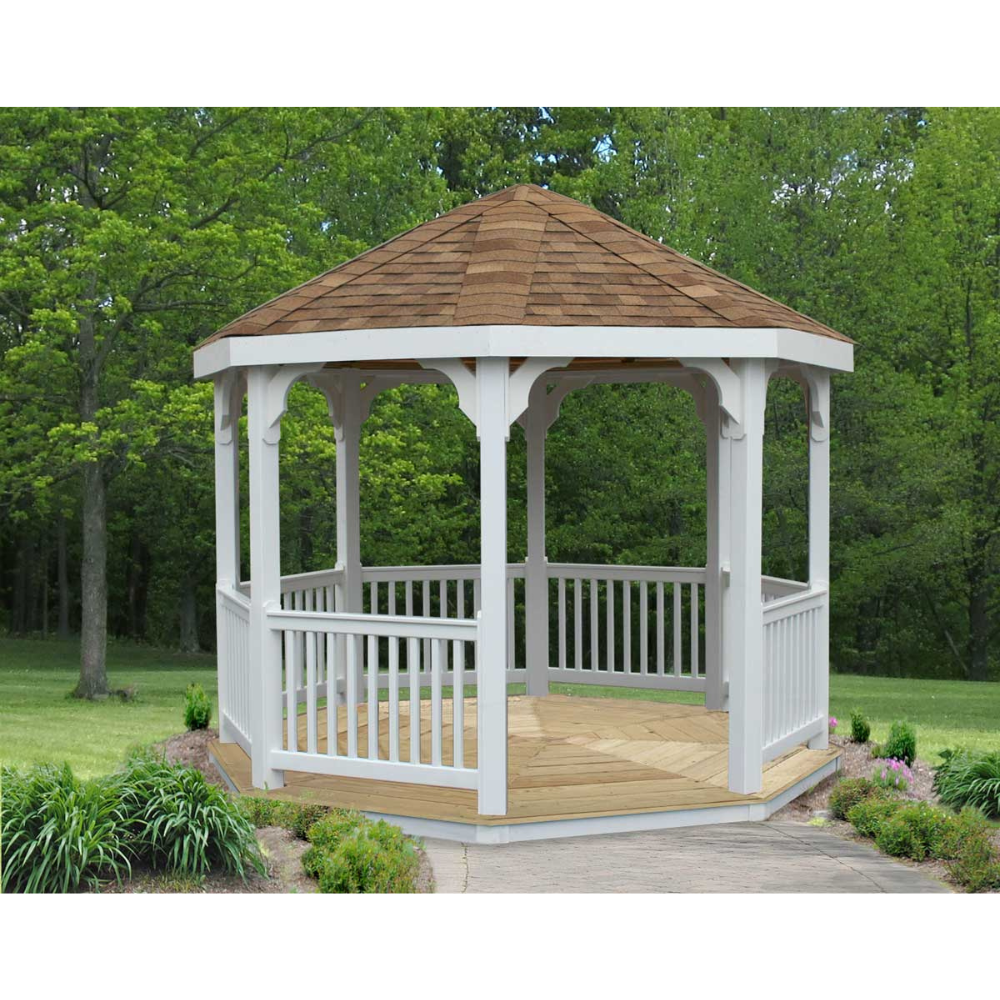 Creekvine Designs 10' Vinyl Octagon Gazebo
