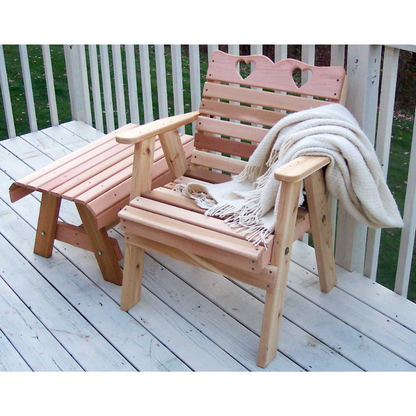 Creekvine Designs Cedar Country Hearts Patio Chair