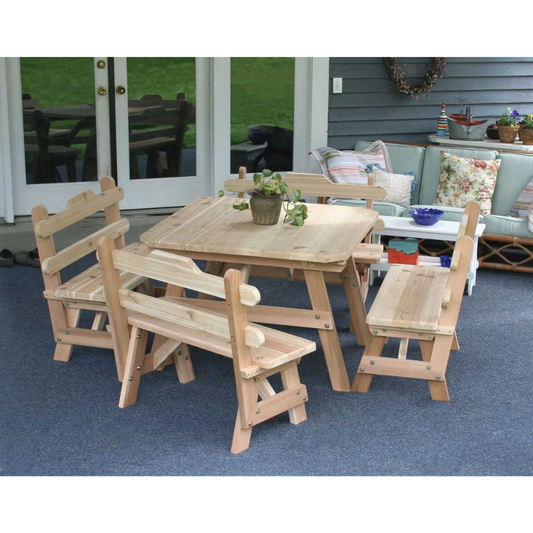 Creekvine Designs Cedar Four Square Dining Set