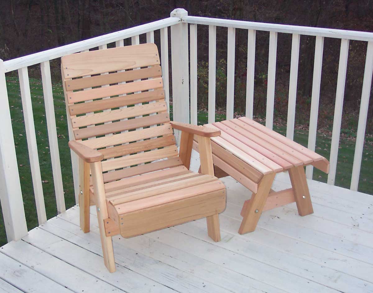 Creekvine Designs Cedar Twin Ponds Chair & Table Set