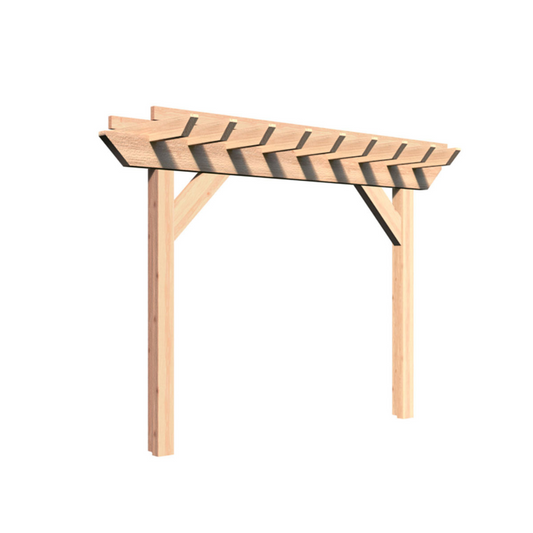Creekvine Designs Rough Cut Cedar Monterrey Pergola