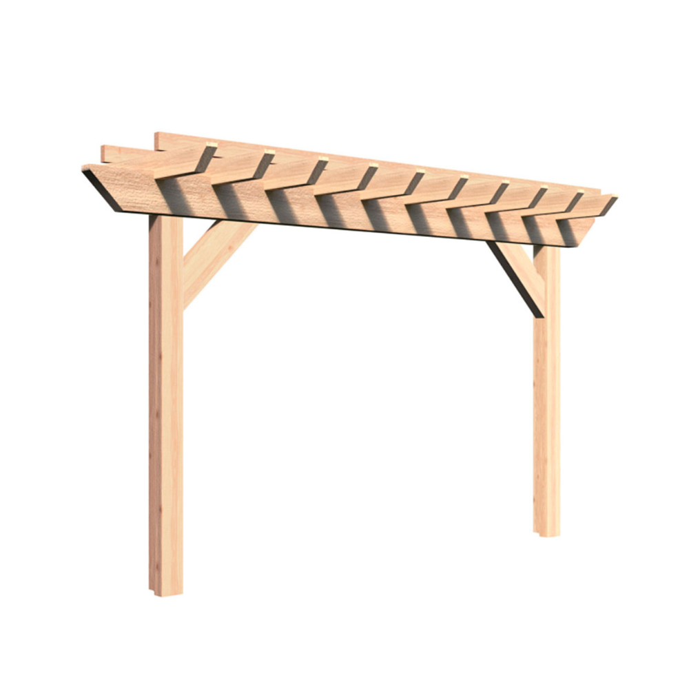 Creekvine Designs Rough Cut Cedar Monterrey Pergola