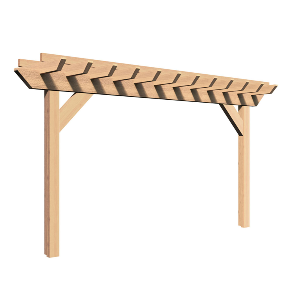 Creekvine Designs Rough Cut Cedar Monterrey Pergola