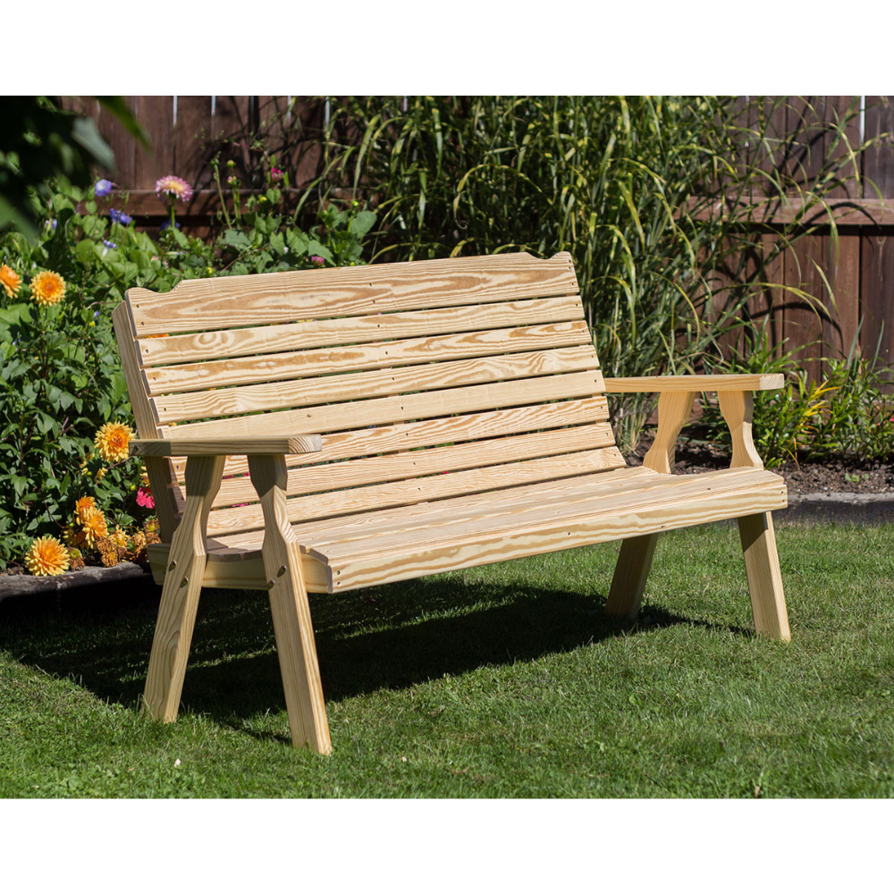Creekvine Designs Treated Pine Crossback Garden Bench