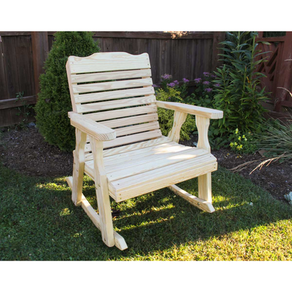 Creekvine Designs Treated Pine Crossback Rocking Chair