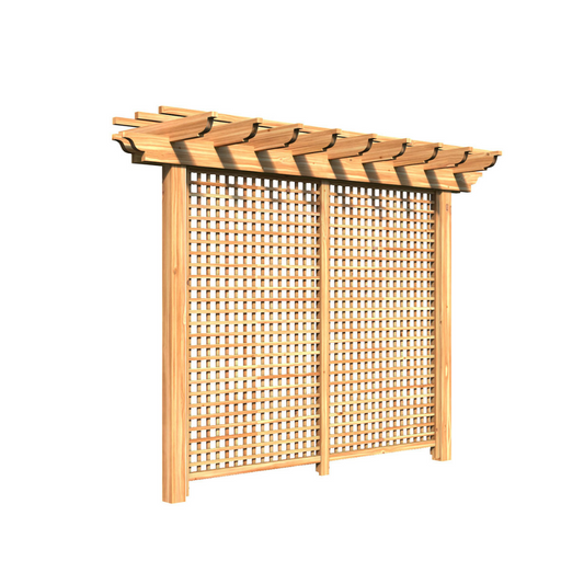 Creekvine Designs Treated Pine Monterrey Pergola with Lattice