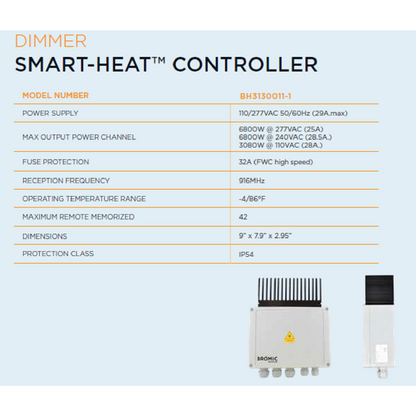 Bromic Smart-Heat Wireless Dimmer 7 Channel Remote (BH3130011-1)