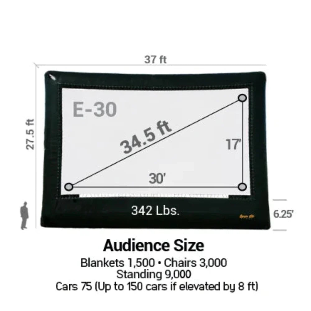 Open Air Cinema Elite Outdoor Movie Screen Kit