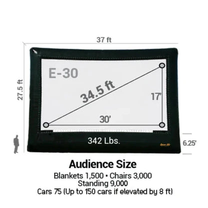 Open Air Cinema Elite Outdoor Movie Screen Kit