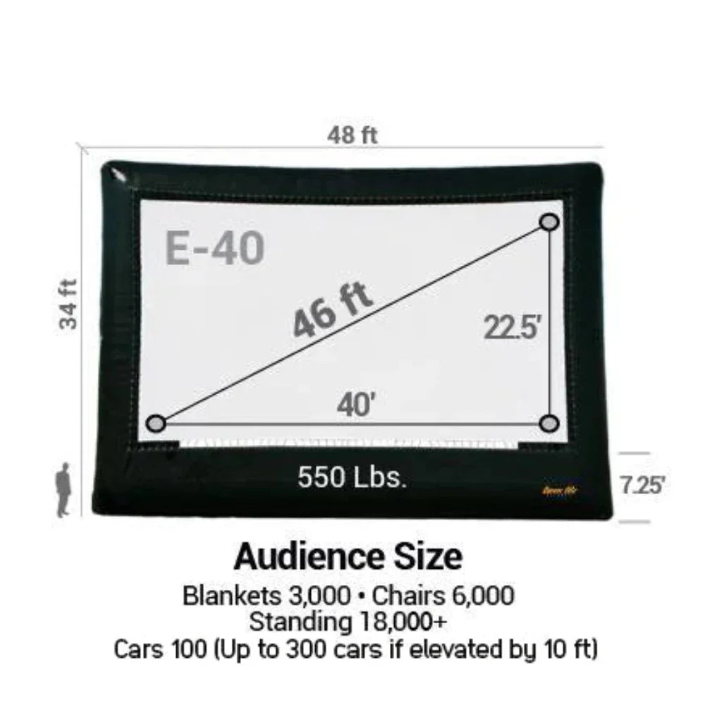 Open Air Cinema Elite Outdoor Movie Screen Kit