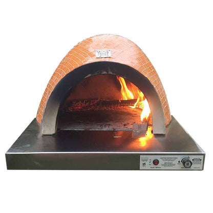 HPC Villa Built-In Hybrid Gas/Wood Fueled Mosaic Tile Pizza Oven
