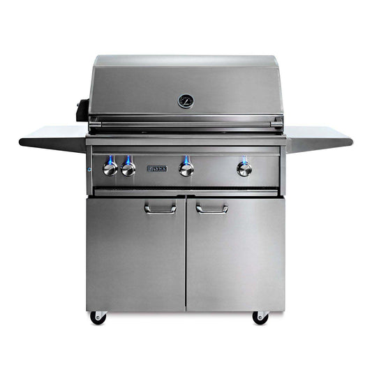 Lynx 36-Inch Professional Gas Grill On Cart with All Trident Infrared Burners - L36ATRF-LP/NG
