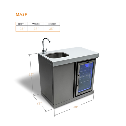 Mont Alpi Stainless Steel Beverage Center - MASF-SS