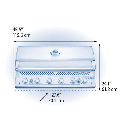 Napoleon Built-In 700 Series 44-Inch Gas Grill with Infrared Rear Burners - BIG44RB