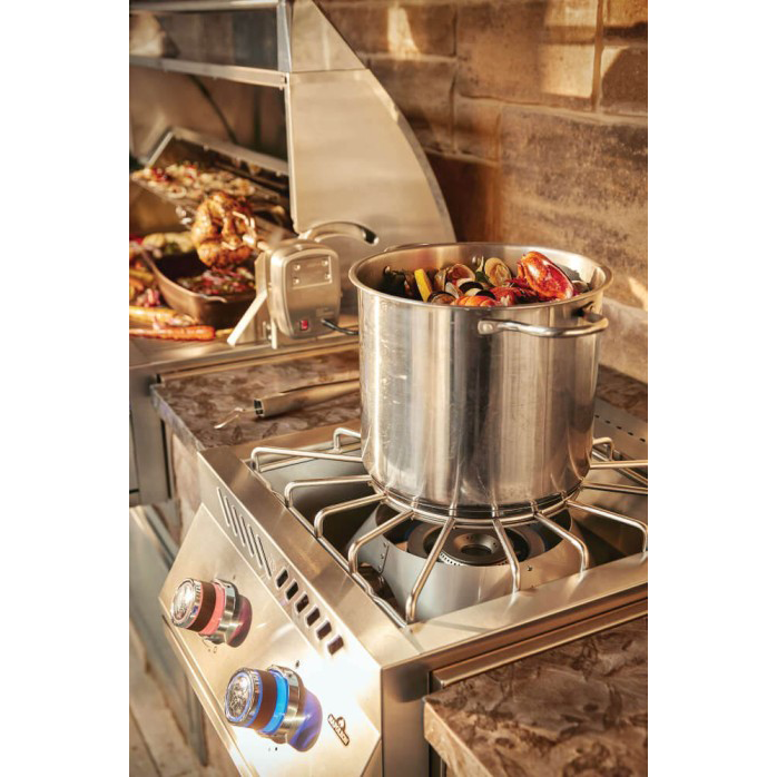 Napoleon 700 Series 18-Inch Built-In Power Burner with Stainless Steel Cover - BIB18PB