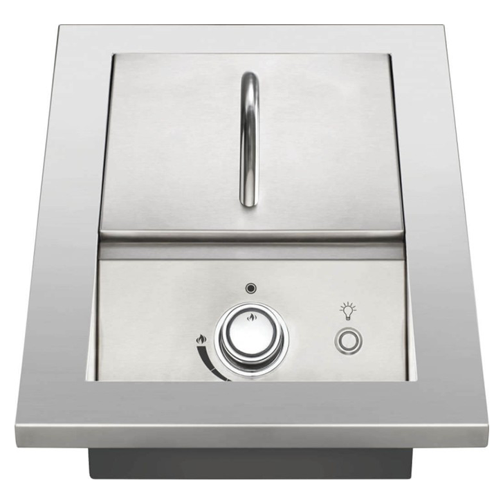 Napoleon 700 Series 10-Inch Single Range Built-In Top Burner with Stainless Steel Cover - BIB10RT