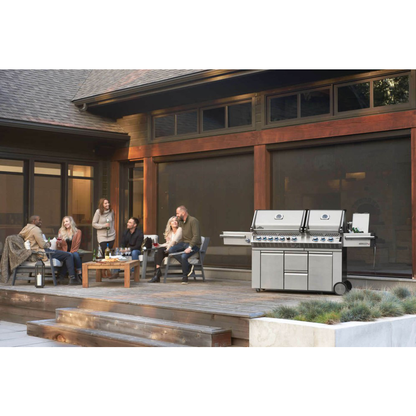 Napoleon Prestige PRO 825 Gas Grill with Power Side Burner, Infrared Rear & Bottom Burners- PRO825RSBI