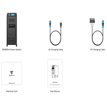 BLUETTI EP500Pro Solar Power Station 3000W/5100Wh