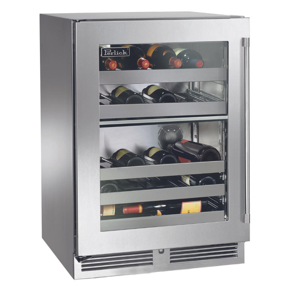 Perlick Signature 24-Inch Outdoor Undercounter Dual Zone Wine Reserve (HP24DO-4)