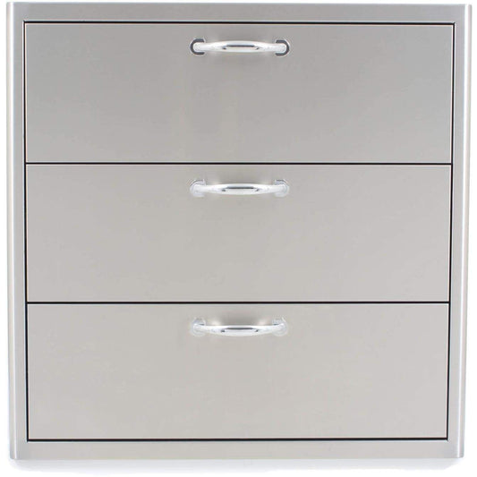 Blaze 30-Inch Stainless Steel Triple Access Drawer (BLZ-30W-3DRW)