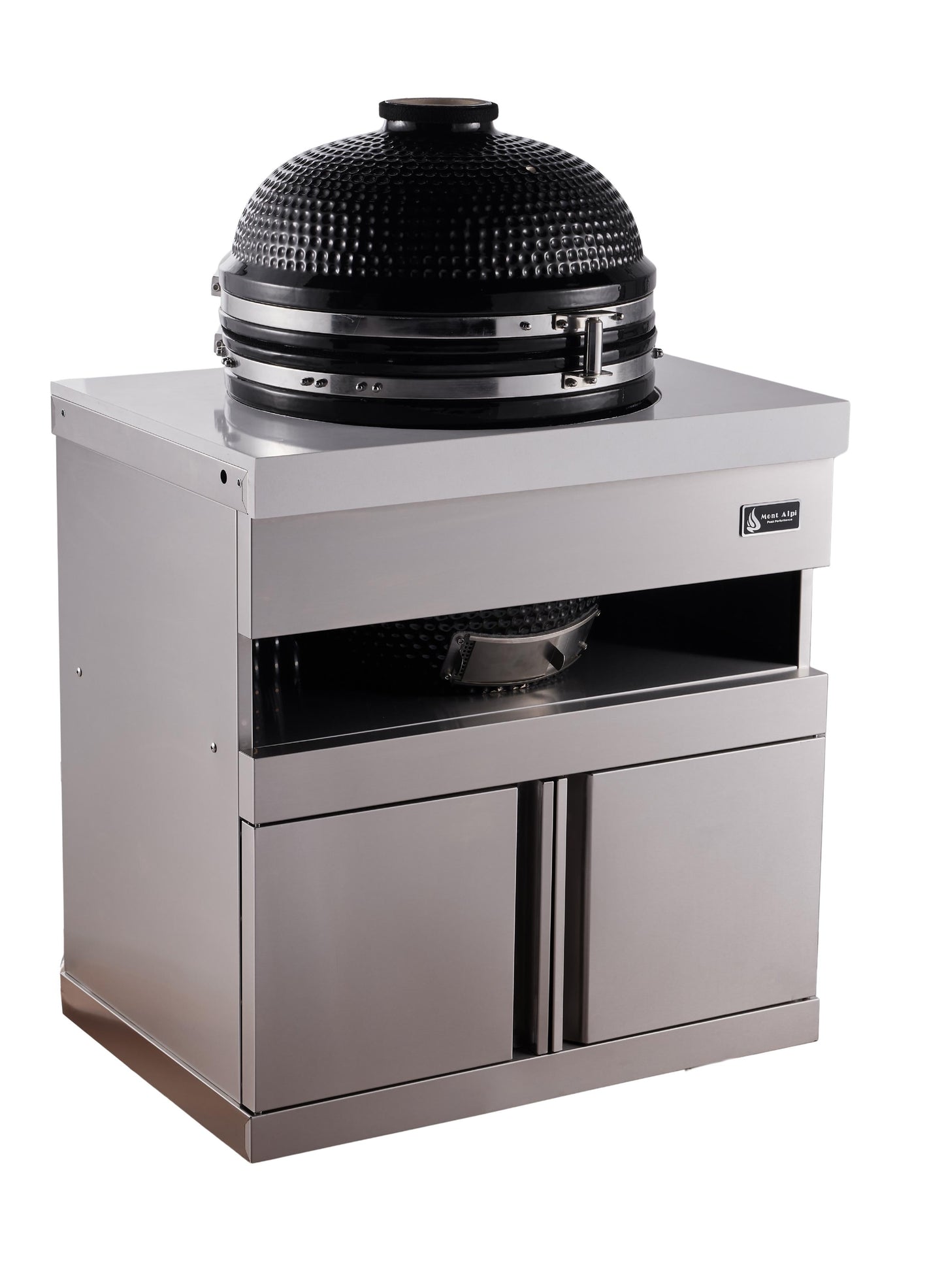 Mont Alpi Stainless Steel 18" Universal Kamado Grill Module - MA-KAM