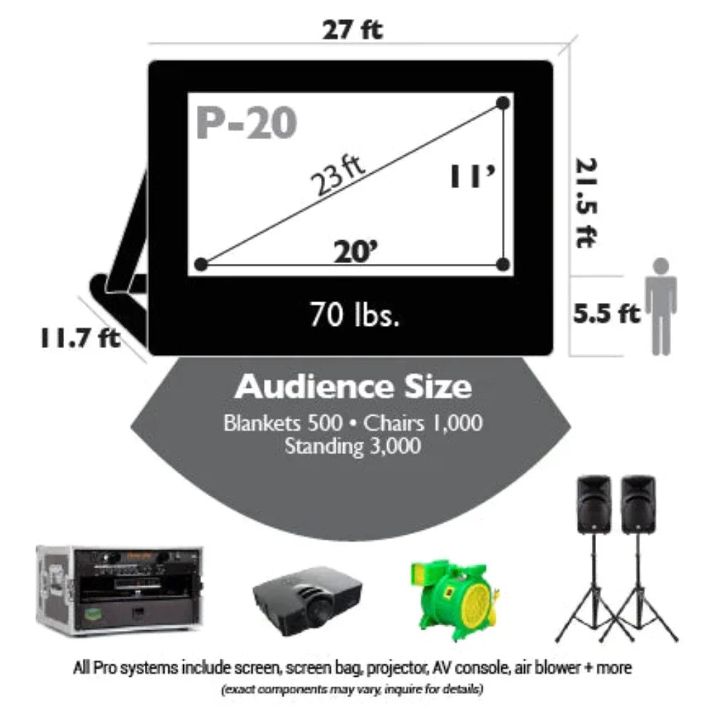 Open Air Cinema Event Pro Outdoor Theater System