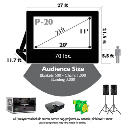 Open Air Cinema Event Pro Outdoor Theater System