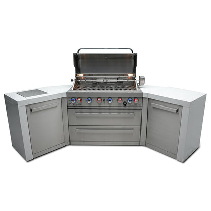 Mont Alpi 805 Deluxe BBQ Grill Island with V-Shape - MAi805-D45