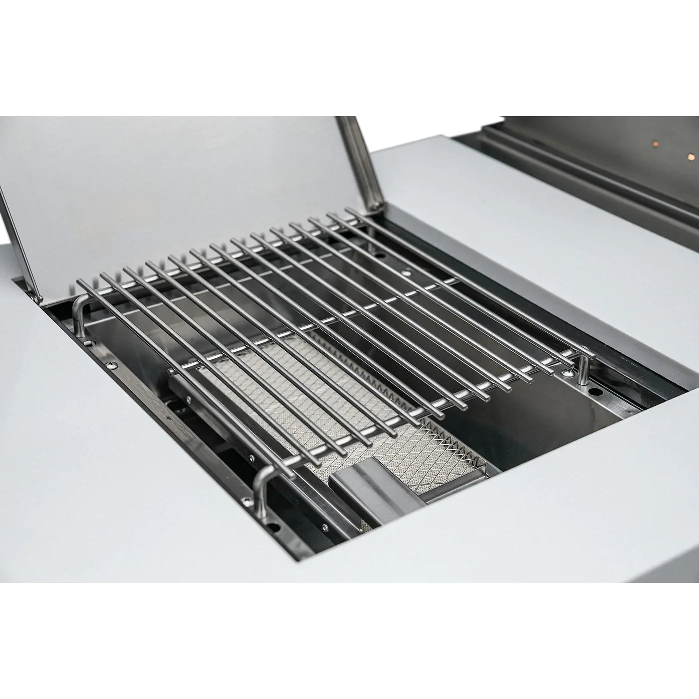 Mont Alpi 805 Black Stainless Steel BBQ Grill Island with L-Shape & Beverage Center - MAi805-BSS90BEV