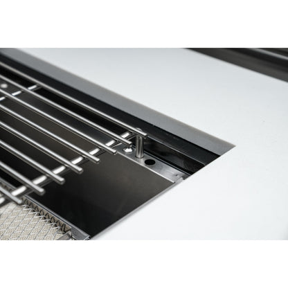 Mont Alpi 400 Deluxe BBQ Grill Island with L-Shape, Extra Drawer Storage & Fridge - MAi400-D90FCDR