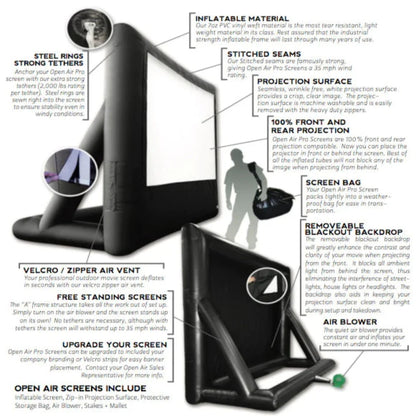 Open Air Cinema Event Pro Outdoor Movie Screen Kit