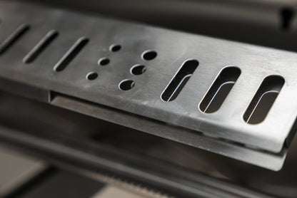 Mont Alpi 400 Deluxe BBQ Grill Island with L-Shape, Kegerator, Kamado Module, & Extra Drawer Storage - MAi400-D90KEGKAMDR