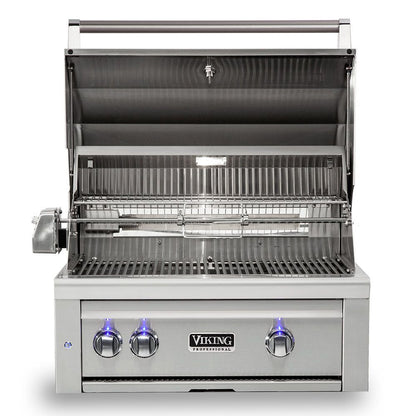 Viking 5 Series 30-Inch Stainless Steel Built-In Grill with ProSear Burner & Rotisserie